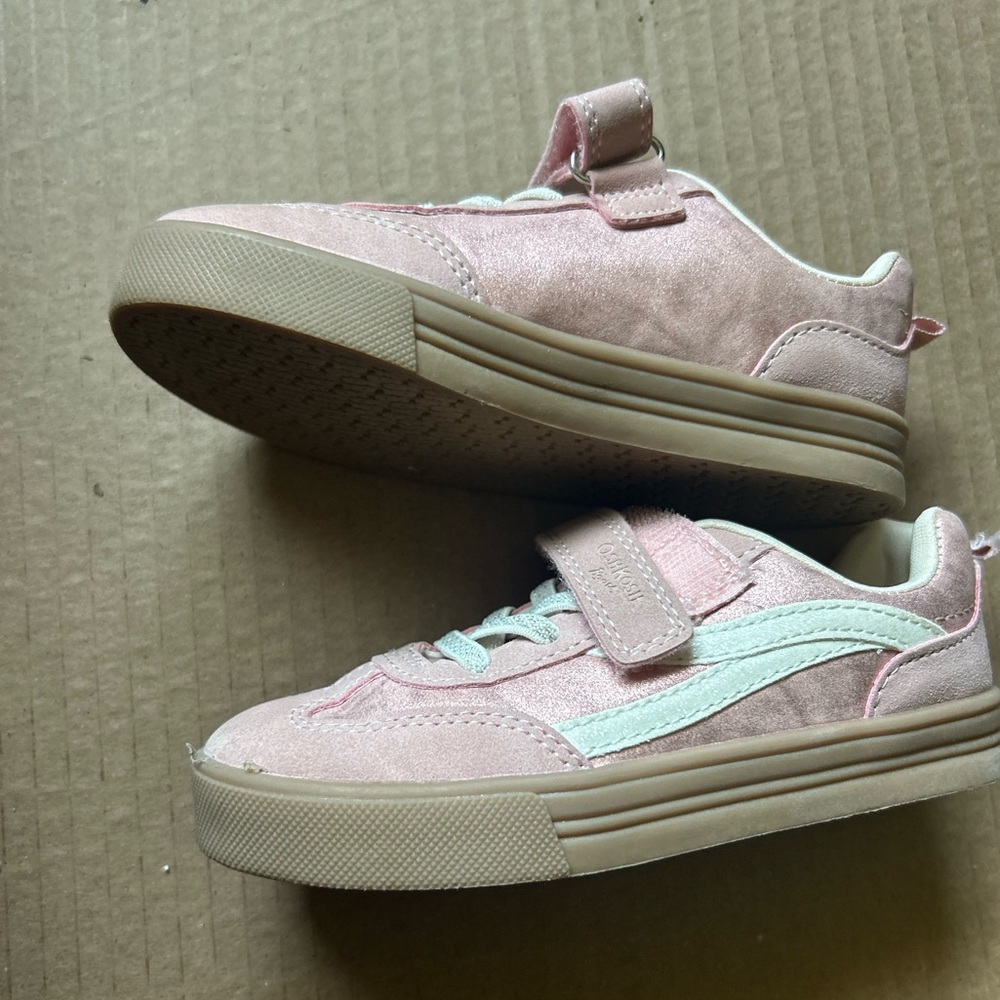 OshKosh Kids Pink and White Sneakers 10
